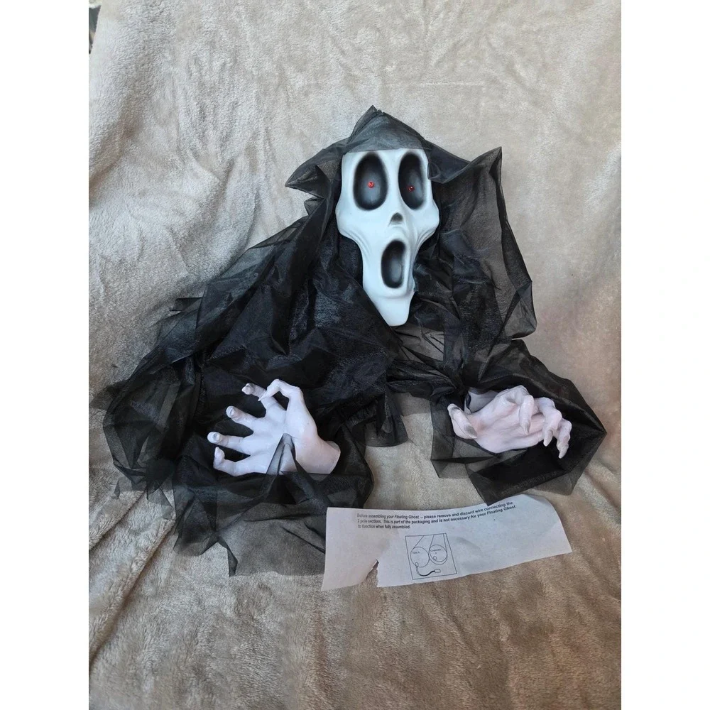 Gemmy Floating Grim Reaper Halloween Animatronic Sound Motion